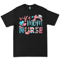 Black Wife Mom Nurse Premium Tee - BundleAndBundleShop
