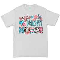 Dove Grey Wife Mom Nurse Premium Tee - BundleAndBundleShop