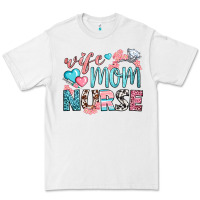 White Wife Mom Nurse Premium Tee - BundleAndBundleShop