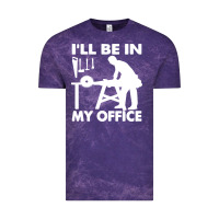Cloud Purple i'll be in my office carpenter woodworking Vintage Tee - linhVisuals
