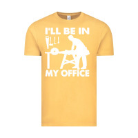 Vintage Mustard i'll be in my office carpenter woodworking Vintage Tee - linhVisuals