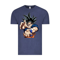 Vintage Denim goku utra instinct Vintage Tee - linhVisuals