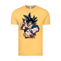 Vintage Mustard goku utra instinct Vintage Tee - linhVisuals