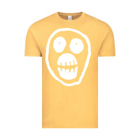 Vintage Mustard the mighty boosh monkey skull Vintage Tee - linhVisuals
