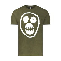Vintage Olive the mighty boosh monkey skull Vintage Tee - linhVisuals