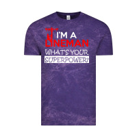 Cloud Purple im a lineman whats your superpower Vintage Tee - linhVisuals