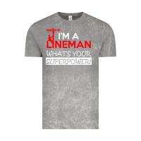 Cloud Rock im a lineman whats your superpower Vintage Tee - linhVisuals