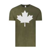 Vintage Olive canada maple Vintage Tee - linhVisuals