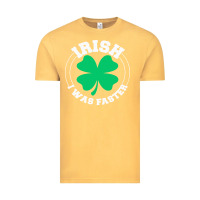 Vintage Mustard irish i was faster Vintage Tee - linhVisuals