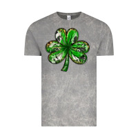 Cloud Rock shamrock with leopard and cowhide Vintage Tee - NancyCooperArtShop