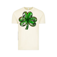 Vintage Arctic shamrock with leopard and cowhide Vintage Tee - NancyCooperArtShop