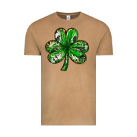 Vintage Camel shamrock with leopard and cowhide Vintage Tee - NancyCooperArtShop
