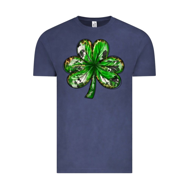 Shamrock With Leopard And Cowhide Vintage Tee by NancyCooperArtShop | Teevron