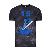 Cloud Black 1 retro high og dark marina blue tee shoes dripping got em t shirt Vintage Tee - linhVisuals