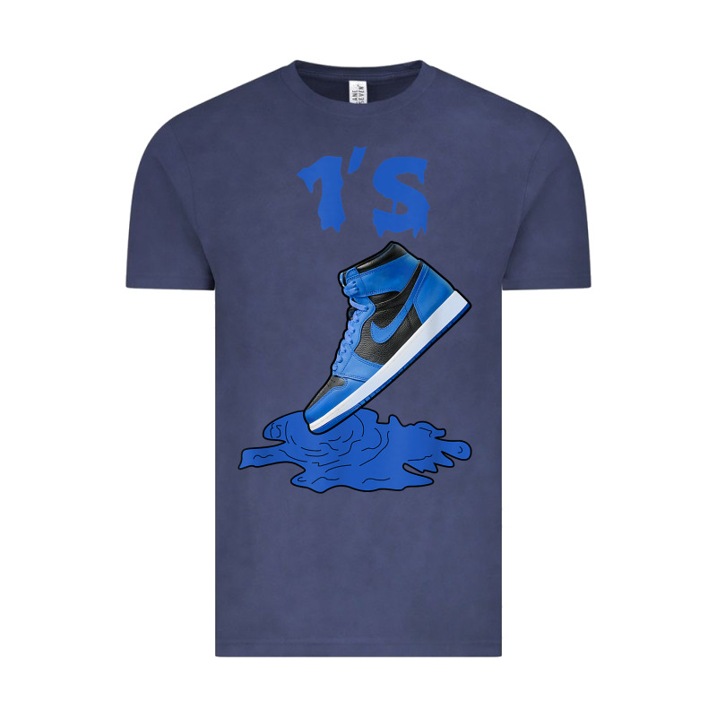 1 Retro High Og Dark Marina Blue Tee Shoes Dripping Got Em T Shirt Vintage Tee by linhVisuals | Teevron