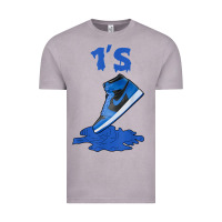 Vintage Zinc 1 retro high og dark marina blue tee shoes dripping got em t shirt Vintage Tee - linhVisuals