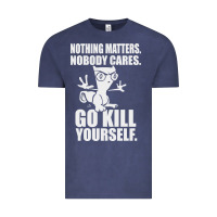 Vintage Denim kill yourself classic foamy the squirrel Vintage Tee - linhVisuals