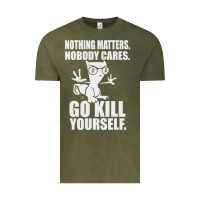 Vintage Olive kill yourself classic foamy the squirrel Vintage Tee - linhVisuals