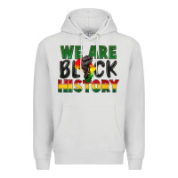 Dove Grey we are black history Premium Hoodie - FaDigitalArtStudio