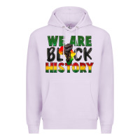 Lilac we are black history Premium Hoodie - FaDigitalArtStudio