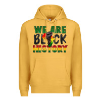 Mustard we are black history Premium Hoodie - FaDigitalArtStudio