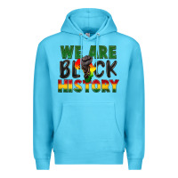 Ocean Blue we are black history Premium Hoodie - FaDigitalArtStudio