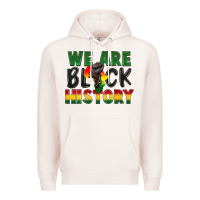 Pale Pink we are black history Premium Hoodie - FaDigitalArtStudio