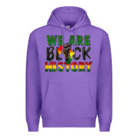 Purple we are black history Premium Hoodie - FaDigitalArtStudio