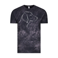 Cloud Black weimaraner t  shirt weimaraner dog line art Vintage Tee - linhVisuals