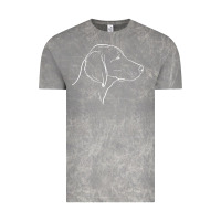 Cloud Rock weimaraner t  shirt weimaraner dog line art Vintage Tee - linhVisuals