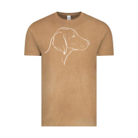 Vintage Camel weimaraner t  shirt weimaraner dog line art Vintage Tee - linhVisuals