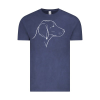 Vintage Denim weimaraner t  shirt weimaraner dog line art Vintage Tee - linhVisuals