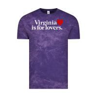 Cloud Purple VIRGINIA IS FOR LOVERS Vintage Tee - linhVisuals