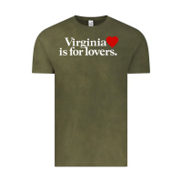 Vintage Olive VIRGINIA IS FOR LOVERS Vintage Tee - linhVisuals