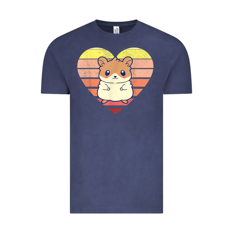 Cute Hamster Design Retro Heart Shape Vintage T Shirt Vintage Tee by linhVisuals | Teevron