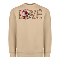 Mushroom Skull love Valentine's Day Heavyweight Sweatshirt - FaDigitalArtStudio