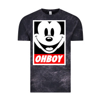 Cloud Black ohboy Vintage Tee - linhVisuals