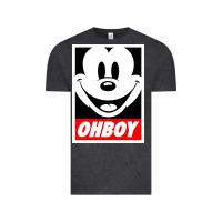 Vintage Black ohboy Vintage Tee - linhVisuals
