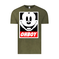 Vintage Olive ohboy Vintage Tee - linhVisuals