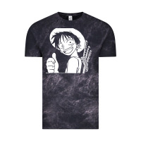 Cloud Black luffy one piece Vintage Tee - linhVisuals