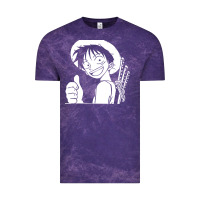Cloud Purple luffy one piece Vintage Tee - linhVisuals