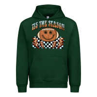Forest Green tis the season football smiley face Urban Hoodie - BarkalooDesign