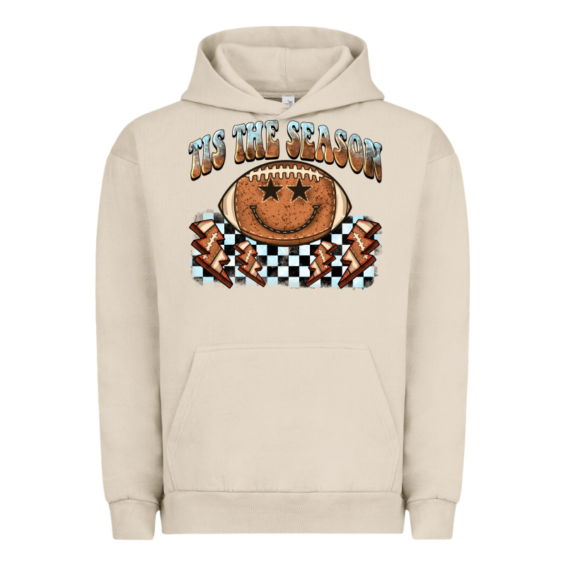Tis The Season Football Smiley Face Urban Hoodie by BarkalooDesign | Teevron