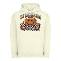 Pigment Pistachio tis the season football smiley face Urban Hoodie - BarkalooDesign