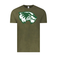 Vintage Olive utah valley wolverines Vintage Tee - linhVisuals