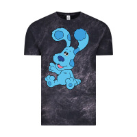 Cloud Black blues clues on red sofa Vintage Tee - linhVisuals