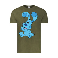 Vintage Olive blues clues on red sofa Vintage Tee - linhVisuals