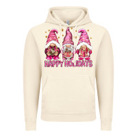 Vintage Artic Happy holidays with gnomes Vintage Hoodie - NancyCooperArtShop