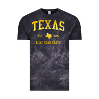 Cloud Black texas Vintage Tee - linhVisuals