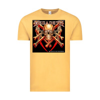 Vintage Mustard Megadeath Chains Vintage Tee - linhVisuals